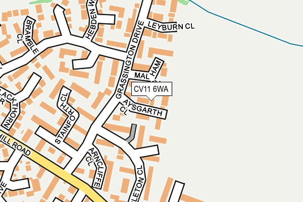 CV11 6WA map - OS OpenMap – Local (Ordnance Survey)