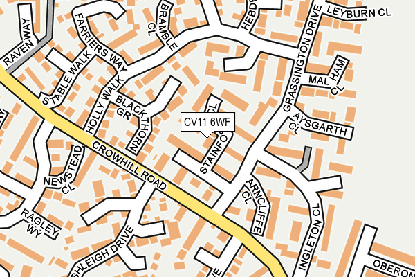 CV11 6WF map - OS OpenMap – Local (Ordnance Survey)