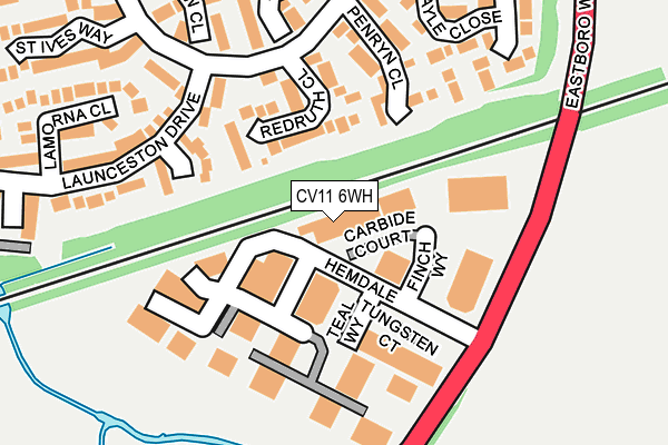 CV11 6WH map - OS OpenMap – Local (Ordnance Survey)