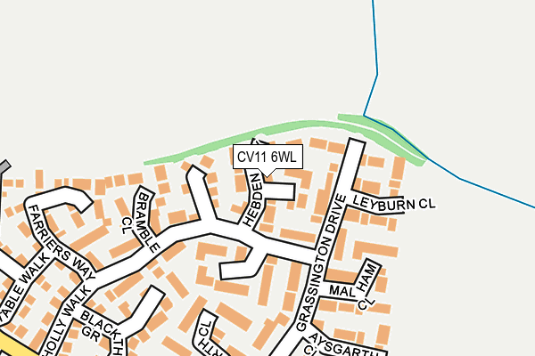 CV11 6WL map - OS OpenMap – Local (Ordnance Survey)