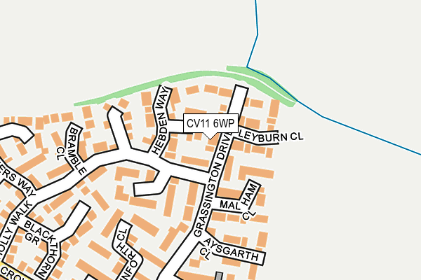 CV11 6WP map - OS OpenMap – Local (Ordnance Survey)