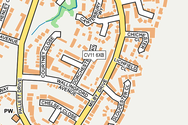 CV11 6XB map - OS OpenMap – Local (Ordnance Survey)