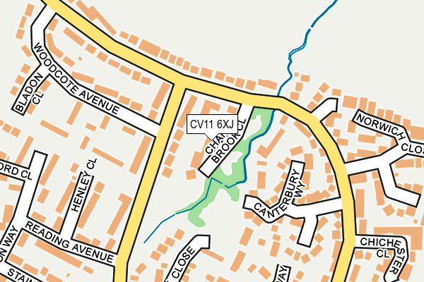 CV11 6XJ map - OS OpenMap – Local (Ordnance Survey)