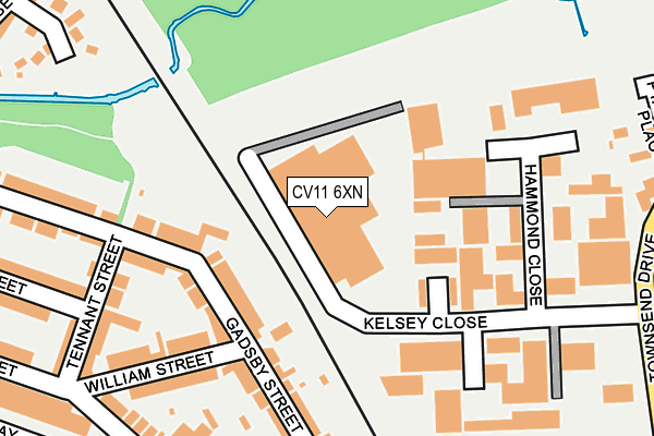 CV11 6XN map - OS OpenMap – Local (Ordnance Survey)