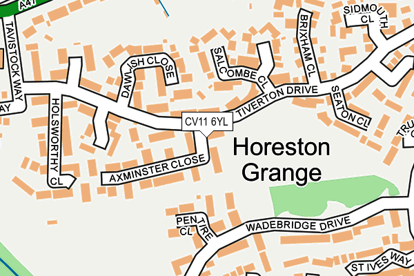 CV11 6YL map - OS OpenMap – Local (Ordnance Survey)