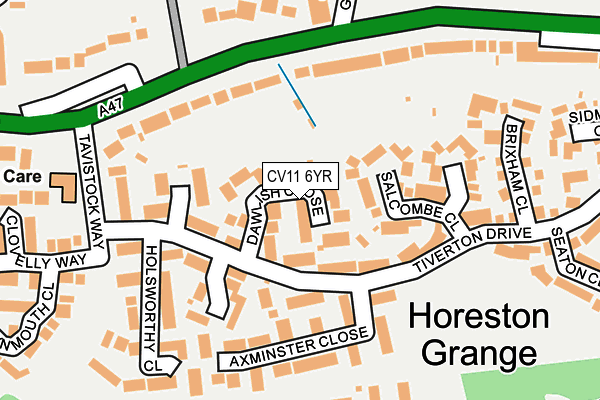 CV11 6YR map - OS OpenMap – Local (Ordnance Survey)