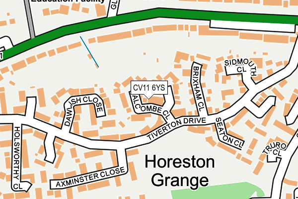 CV11 6YS map - OS OpenMap – Local (Ordnance Survey)