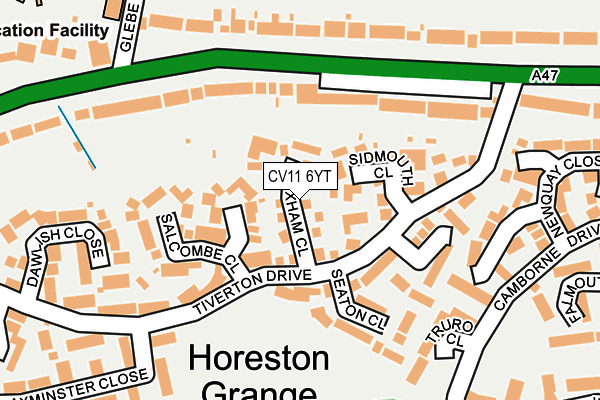 CV11 6YT map - OS OpenMap – Local (Ordnance Survey)