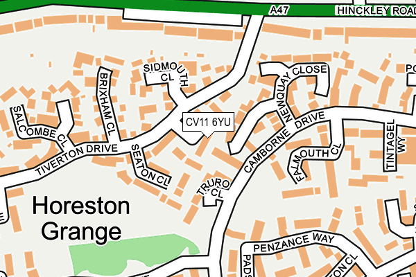 CV11 6YU map - OS OpenMap – Local (Ordnance Survey)