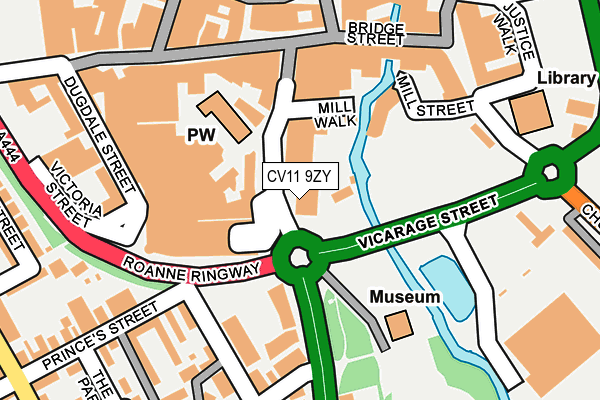 CV11 9ZY map - OS OpenMap – Local (Ordnance Survey)