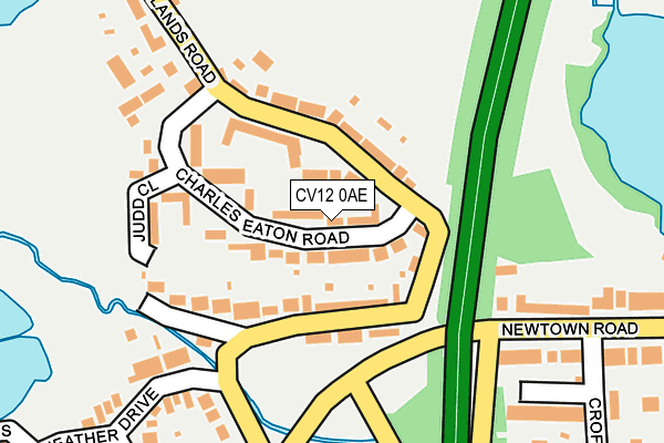 CV12 0AE map - OS OpenMap – Local (Ordnance Survey)