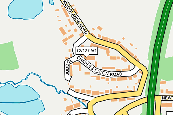 CV12 0AG map - OS OpenMap – Local (Ordnance Survey)