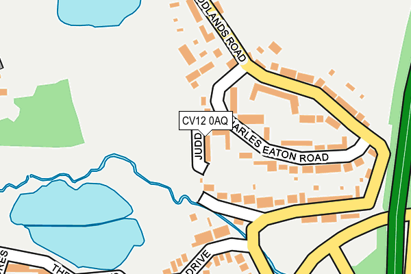 CV12 0AQ map - OS OpenMap – Local (Ordnance Survey)