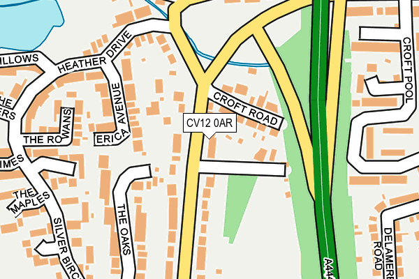 CV12 0AR map - OS OpenMap – Local (Ordnance Survey)