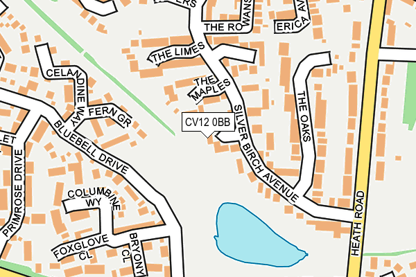 CV12 0BB map - OS OpenMap – Local (Ordnance Survey)