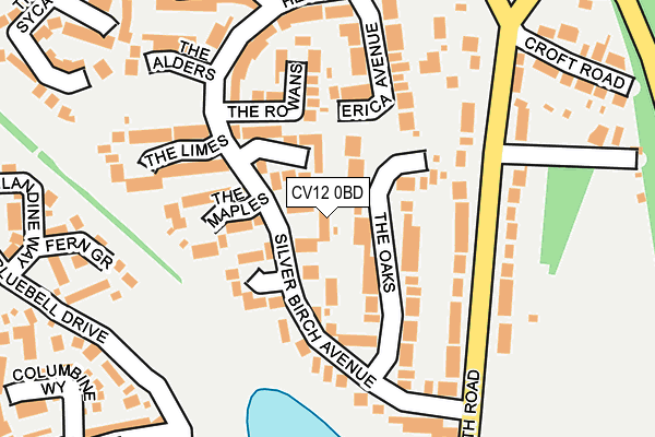 CV12 0BD map - OS OpenMap – Local (Ordnance Survey)