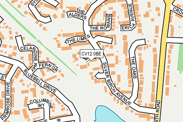 CV12 0BE map - OS OpenMap – Local (Ordnance Survey)