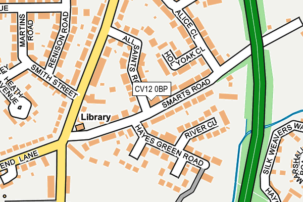 CV12 0BP map - OS OpenMap – Local (Ordnance Survey)