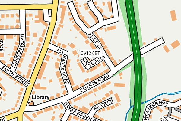 CV12 0BT map - OS OpenMap – Local (Ordnance Survey)