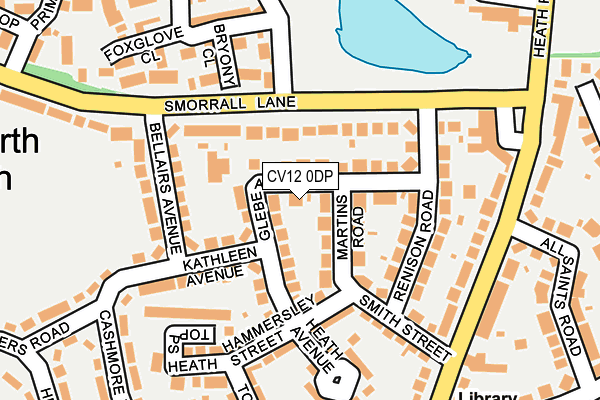 CV12 0DP map - OS OpenMap – Local (Ordnance Survey)