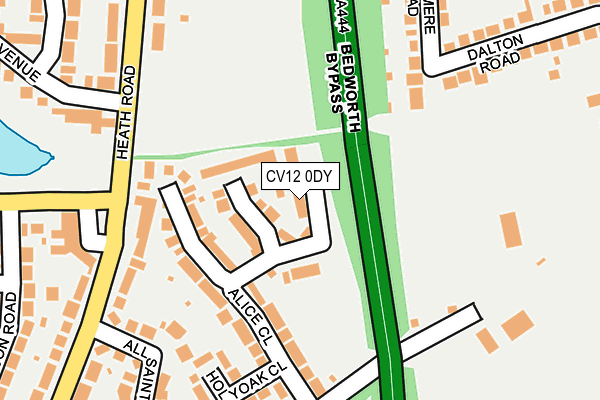 CV12 0DY map - OS OpenMap – Local (Ordnance Survey)