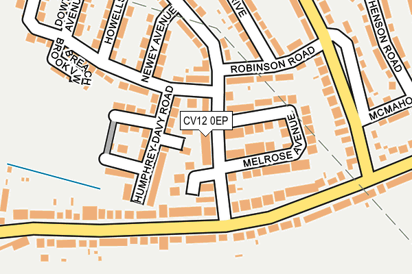 CV12 0EP map - OS OpenMap – Local (Ordnance Survey)