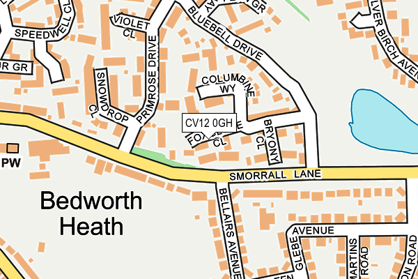 CV12 0GH map - OS OpenMap – Local (Ordnance Survey)