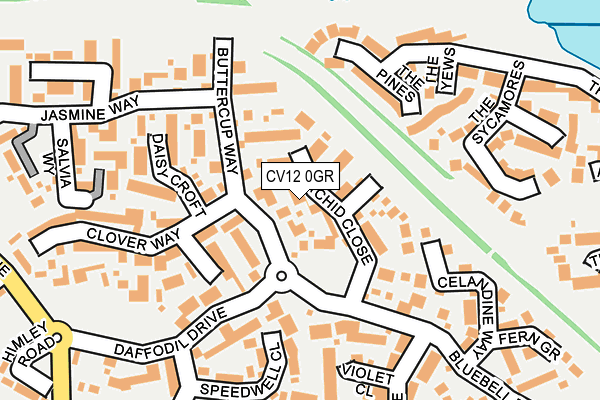CV12 0GR map - OS OpenMap – Local (Ordnance Survey)