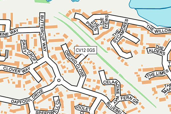 CV12 0GS map - OS OpenMap – Local (Ordnance Survey)