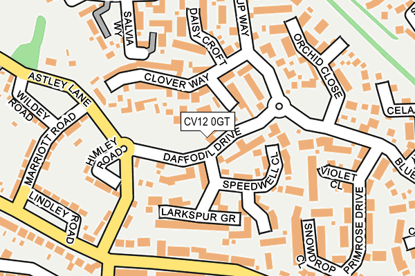 CV12 0GT map - OS OpenMap – Local (Ordnance Survey)
