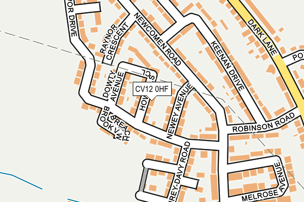 CV12 0HF map - OS OpenMap – Local (Ordnance Survey)