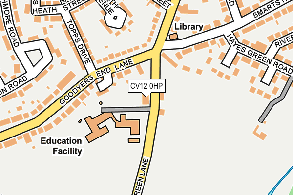 CV12 0HP map - OS OpenMap – Local (Ordnance Survey)