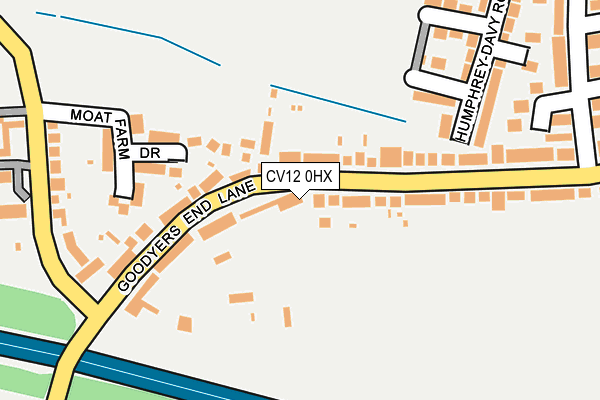 CV12 0HX map - OS OpenMap – Local (Ordnance Survey)