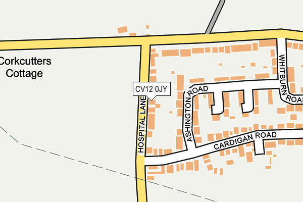 CV12 0JY map - OS OpenMap – Local (Ordnance Survey)
