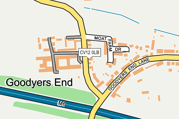 CV12 0LB map - OS OpenMap – Local (Ordnance Survey)