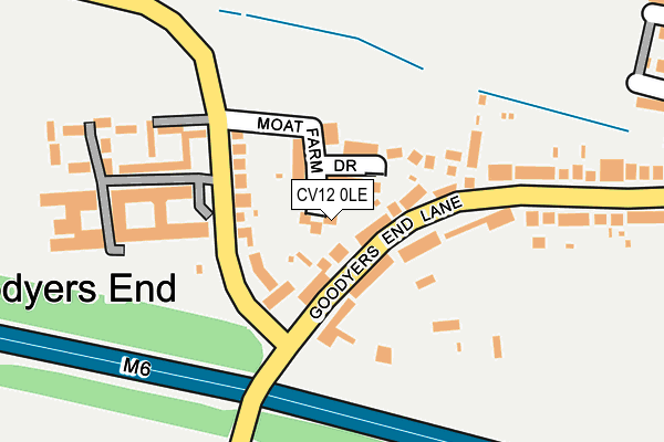 CV12 0LE map - OS OpenMap – Local (Ordnance Survey)