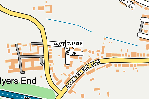 CV12 0LF map - OS OpenMap – Local (Ordnance Survey)