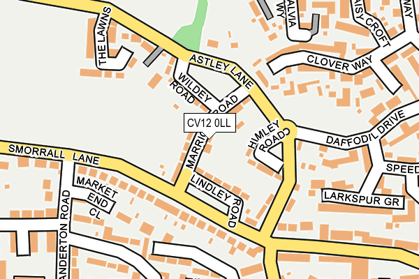 CV12 0LL map - OS OpenMap – Local (Ordnance Survey)