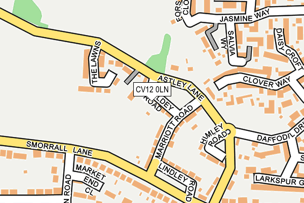 CV12 0LN map - OS OpenMap – Local (Ordnance Survey)