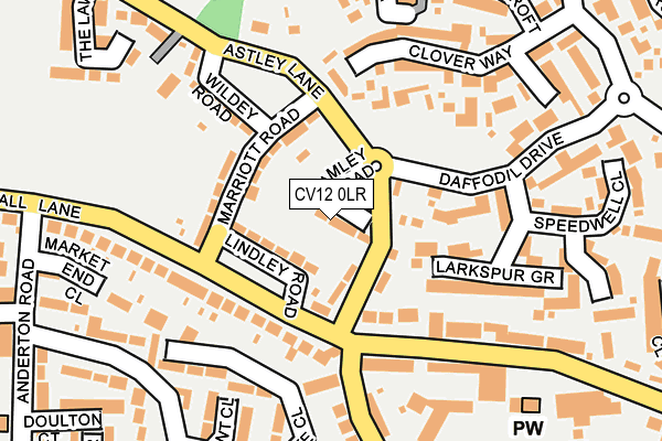 CV12 0LR map - OS OpenMap – Local (Ordnance Survey)