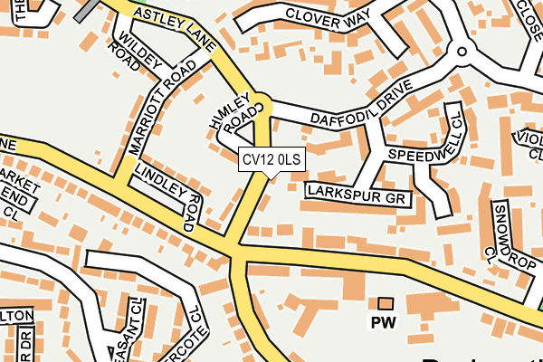 CV12 0LS map - OS OpenMap – Local (Ordnance Survey)