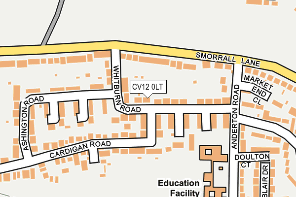 CV12 0LT map - OS OpenMap – Local (Ordnance Survey)