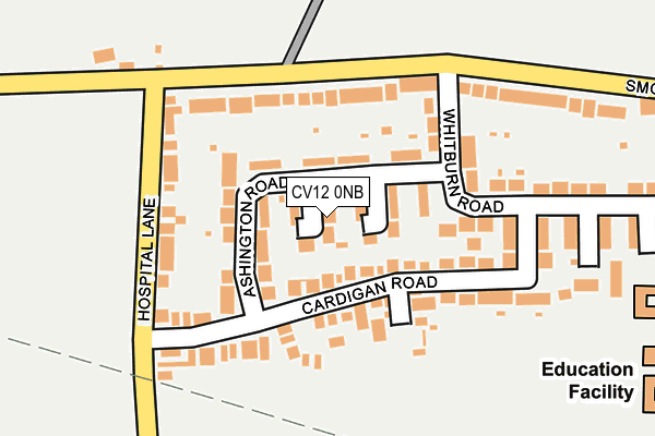 CV12 0NB map - OS OpenMap – Local (Ordnance Survey)