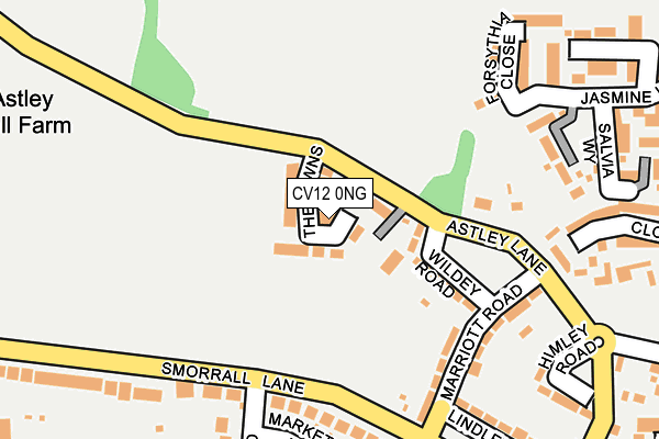 CV12 0NG map - OS OpenMap – Local (Ordnance Survey)