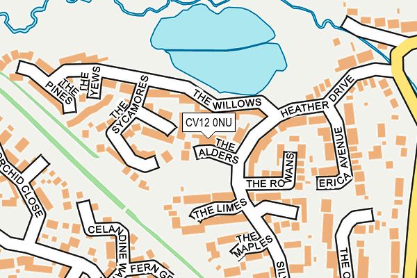 CV12 0NU map - OS OpenMap – Local (Ordnance Survey)