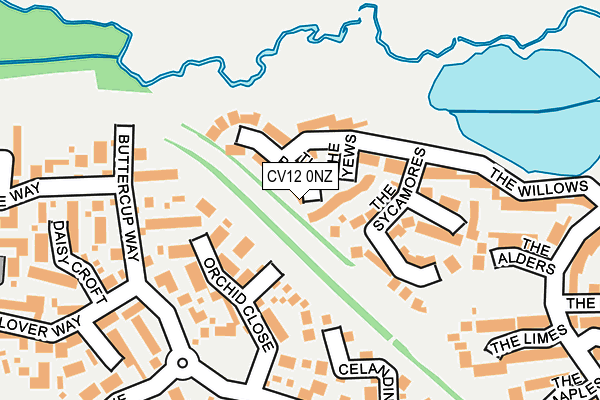 CV12 0NZ map - OS OpenMap – Local (Ordnance Survey)