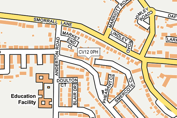 CV12 0PH map - OS OpenMap – Local (Ordnance Survey)