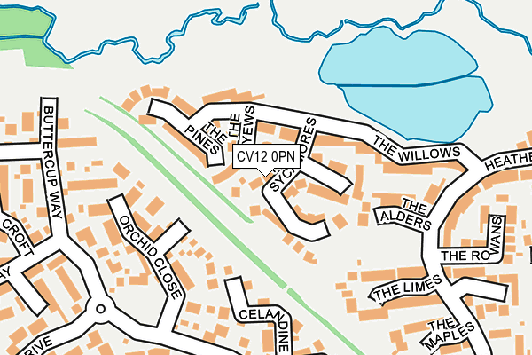 CV12 0PN map - OS OpenMap – Local (Ordnance Survey)
