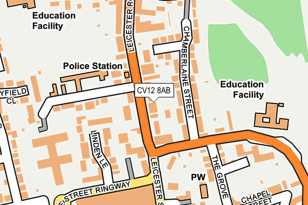 Map of A J WEST DECORATING SERVICES LIMITED at local scale
