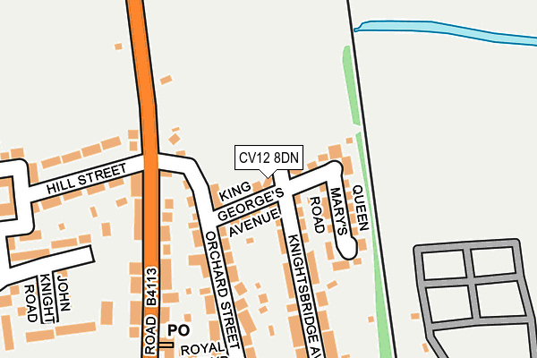 CV12 8DN map - OS OpenMap – Local (Ordnance Survey)
